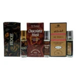 Al Yeamin Combo Attar Chocolate Musk Axe and Al Fares
