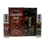 Al Yeamin Combo Attar Chocolate Musk and Axe Attar for Men